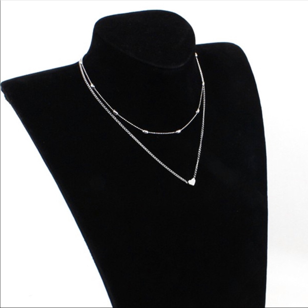 Heart Choker (Silver or Gold) - Picture 4 of 4
